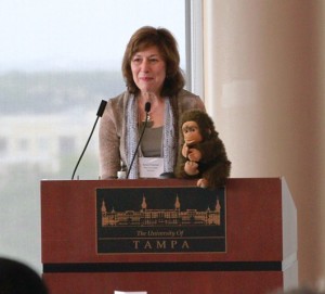 Susan Freeman at the podium